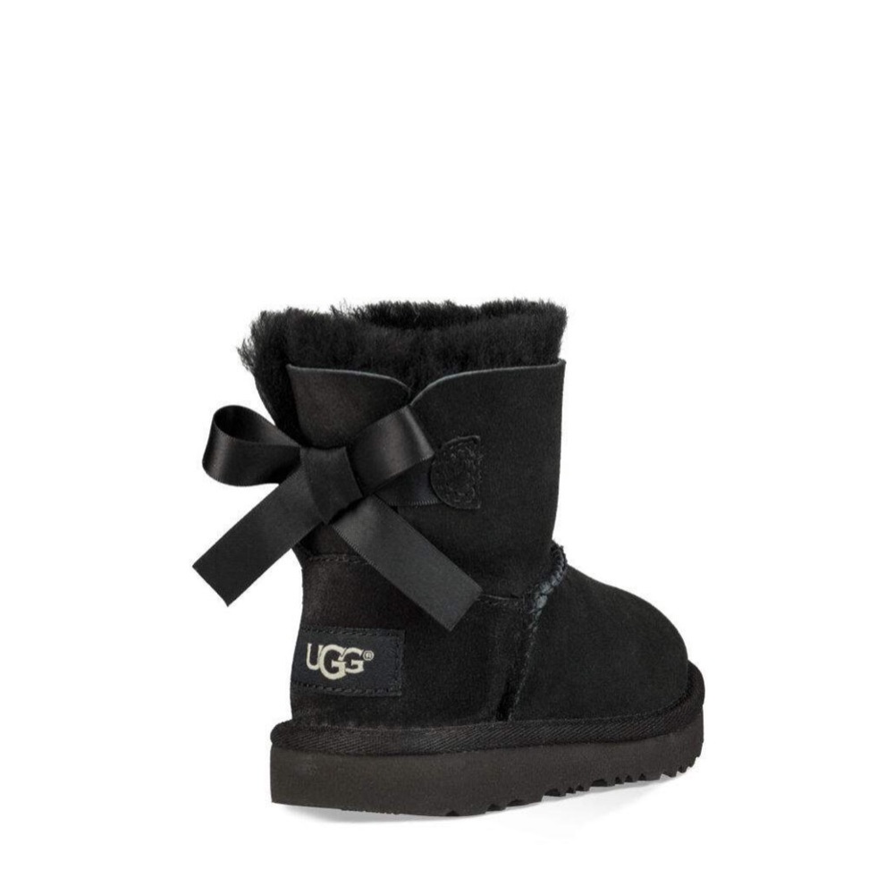 UGG II mini Bailey black bow Toddler Size 10 preowned and authentic